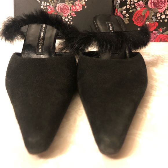 Max Studio Suede Kitten Heels - Picture 3 of 8